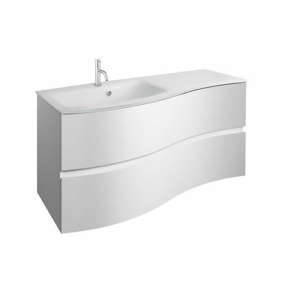 Svelte 100 Unit & Ice White Glass Basin